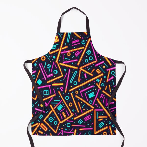 Item preview, 80's Neon Lines & Noughts designed and sold by ArtHistoryPrint.