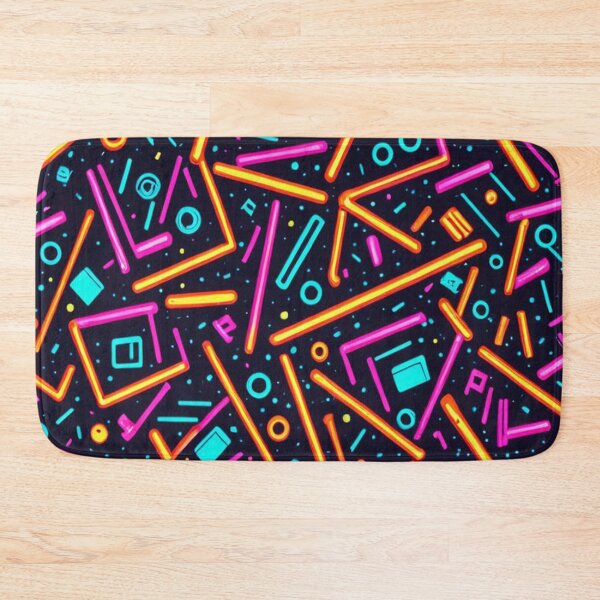 Item preview, 80's Neon Lines & Noughts designed and sold by ArtHistoryPrint.