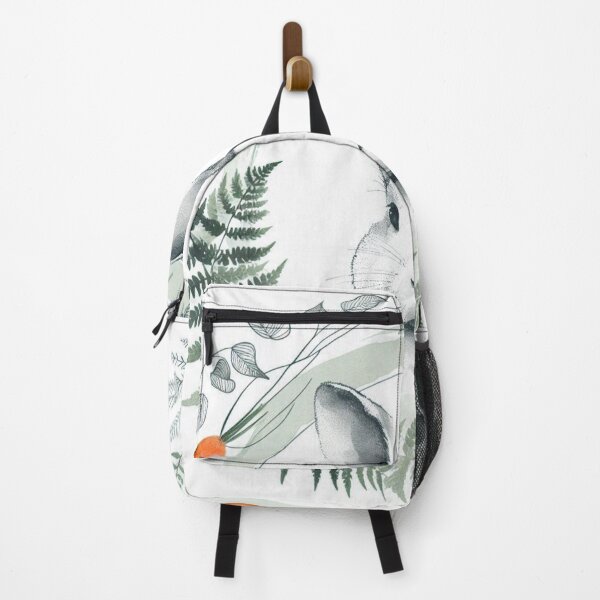Item preview, Minimalist Rabbit with Carrot and Leaf Motif designed and sold by santyj.