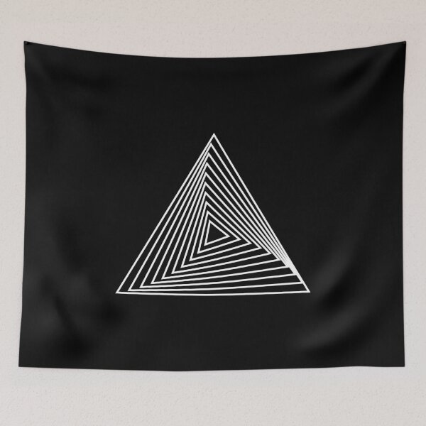 Item preview, Geometry Triangles Geometrical Illusion Mesh Gift design designed and sold by farhanhafeez.