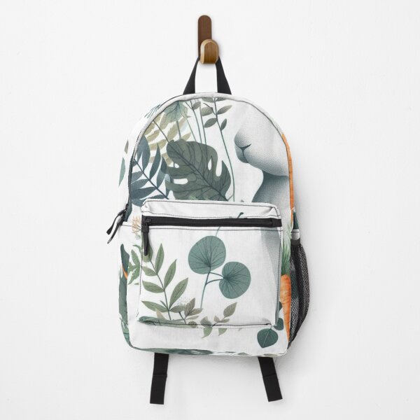 Item preview, Watercolor Rabbit with Botanical Background designed and sold by santyj.