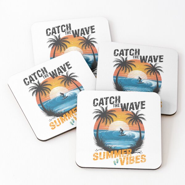 Item preview, CATCH THE WAVE Summer Vibes designed and sold by Saad Art.