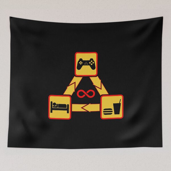 Item preview, Eat Sleep Game Repeat - Funny Video Game Gaming Gamer designed and sold by farhanhafeez.