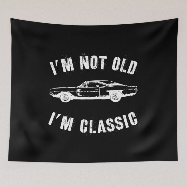 Item preview, Im Not Old Im Classic Vintage Distressed Not Old Classic Car print designed and sold by farhanhafeez.