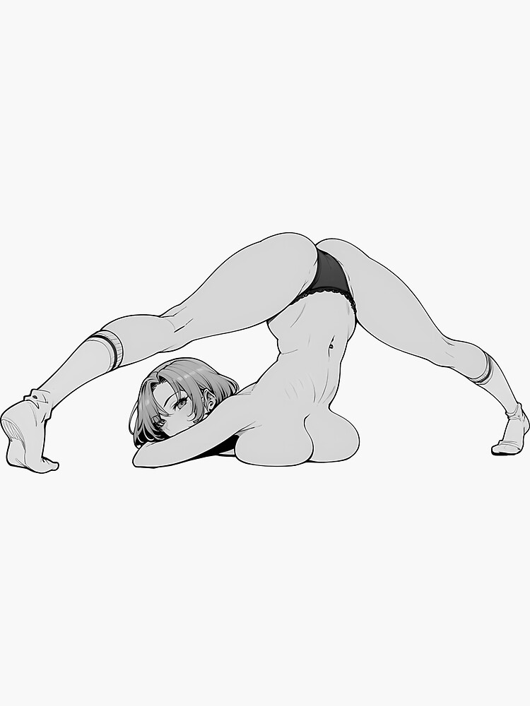 Anime girl doing Jack-O pose Sticker