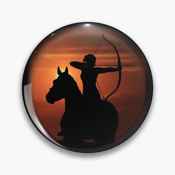 Item preview, mounted archery in sunset designed and sold by mindofmyown.