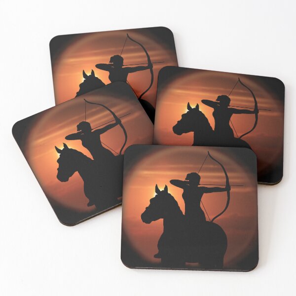 Item preview, mounted archery in sunset designed and sold by mindofmyown.