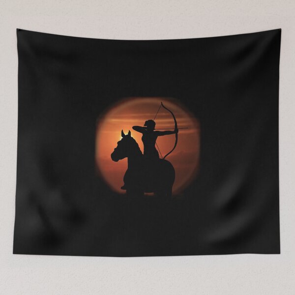 Item preview, mounted archery in sunset designed and sold by mindofmyown.