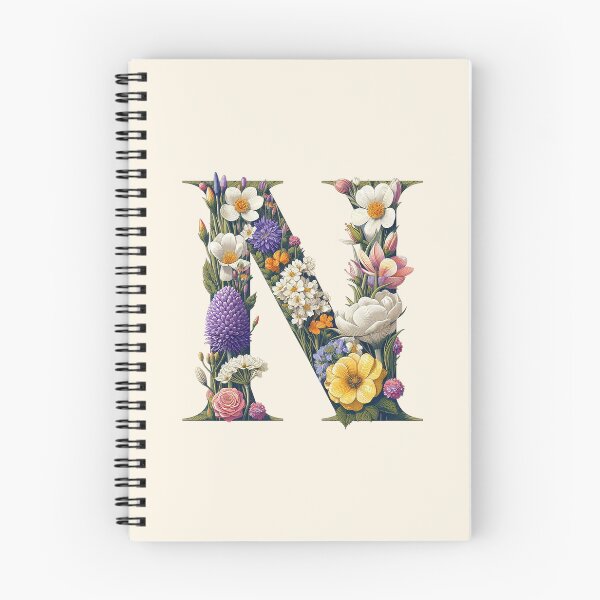 Item preview, Floral Letter N designed and sold by zzz888.