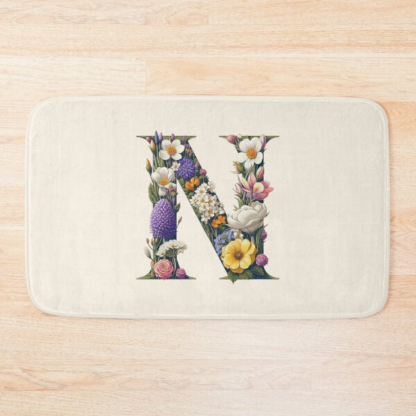 Item preview, Floral Letter N designed and sold by zzz888.