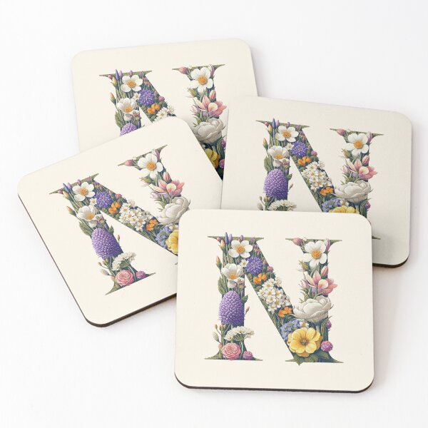 Item preview, Floral Letter N designed and sold by zzz888.