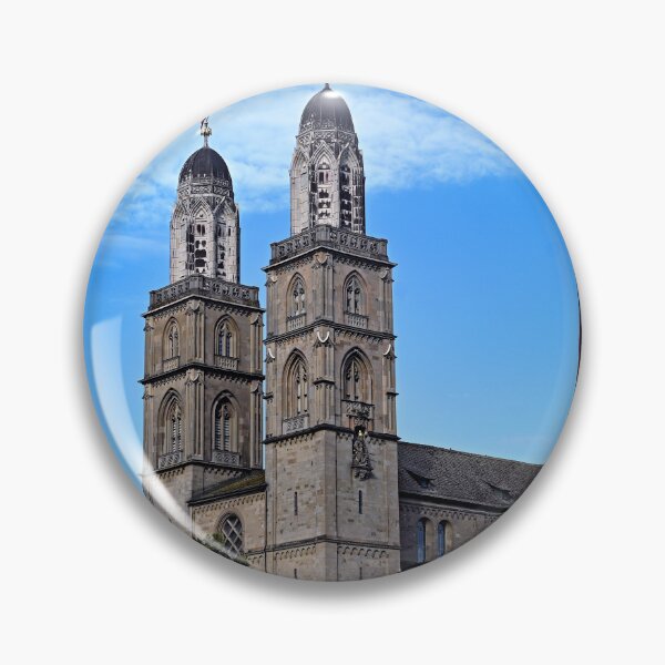 Item preview, Famous Grossmunster cathedral in Zurich, Switzerland designed and sold by goceris.