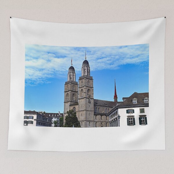 Item preview, Famous Grossmunster cathedral in Zurich, Switzerland designed and sold by goceris.