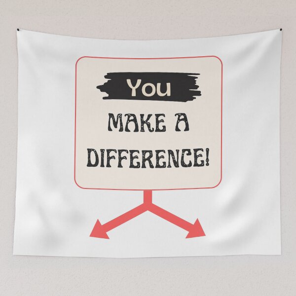 Item preview, Copy of Unisex DH Apparel - 'You make a difference' Slogan Custom modern Design designed and sold by Designer-Haven.