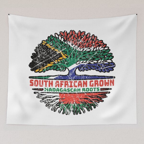 Item preview, Madagascar Madagascan South African South Africa Tree Roots Flag designed and sold by FlagX.