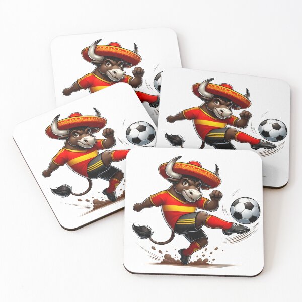 Item preview, Spain football Team Funny Soccer Spanish bull designed and sold by Oz64.