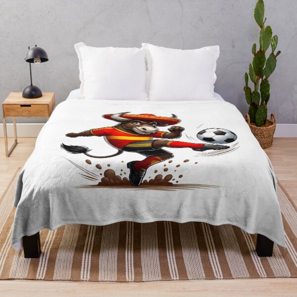 Item preview, Spain football Team Funny Soccer Spanish bull designed and sold by Oz64.