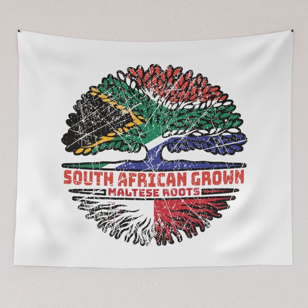 Item preview, Malta Maltese South African South Africa Tree Roots Flag designed and sold by FlagX.