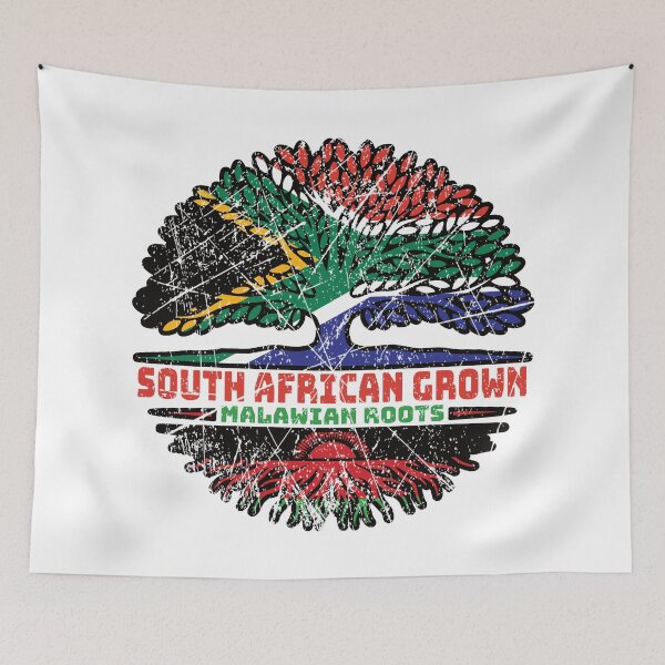 Item preview, Malawi Malawian South African South Africa Tree Roots Flag designed and sold by FlagX.
