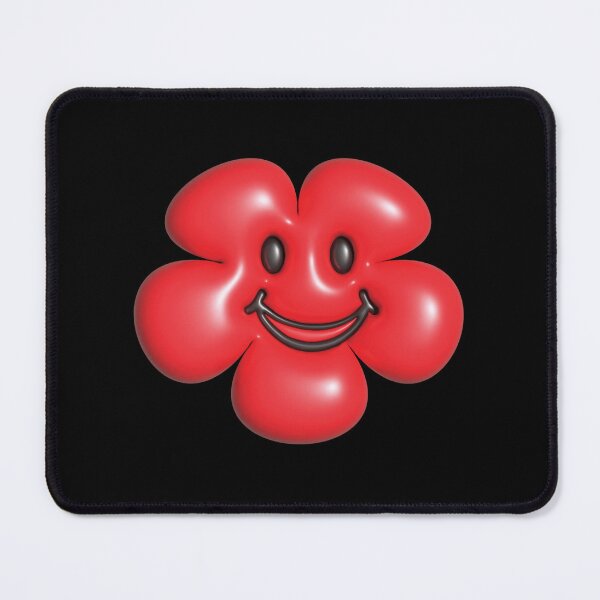 Item preview, 3d red flower smile face. designed and sold by MiMee4451.