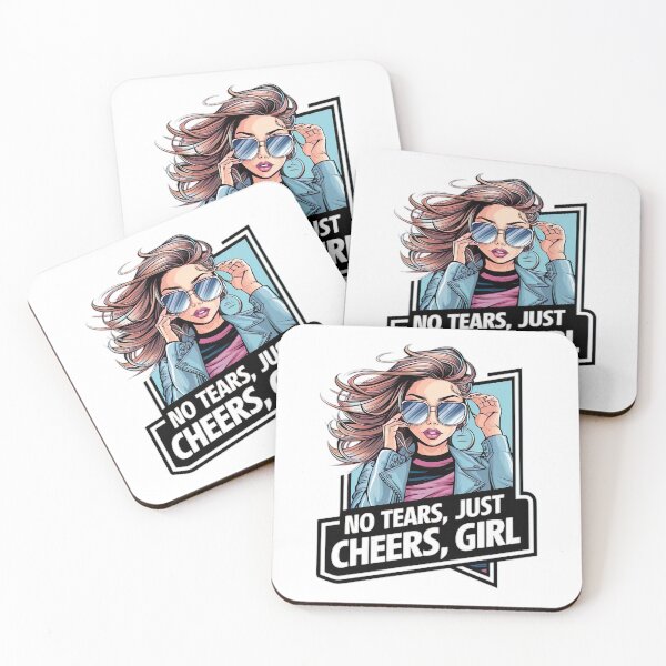 Item preview, No tears, just cheers, girl T-shirt designed and sold by TrendFuseX.