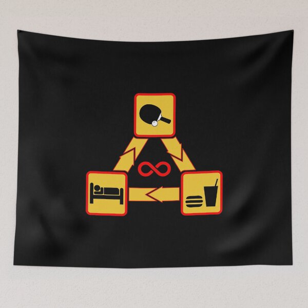 Item preview, Table Tennis Ping Pong Player Eat Sleep Table Tennis Repeat designed and sold by farhanhafeez.