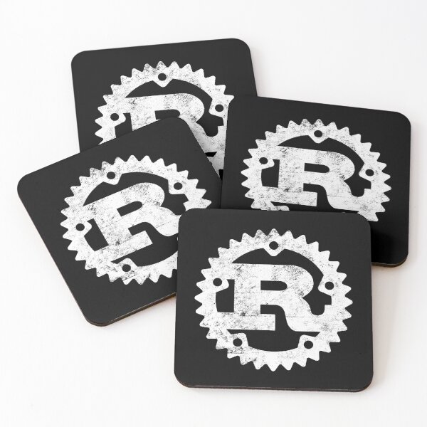 Item preview, Rust Programming logo print distressed designed and sold by farhanhafeez.
