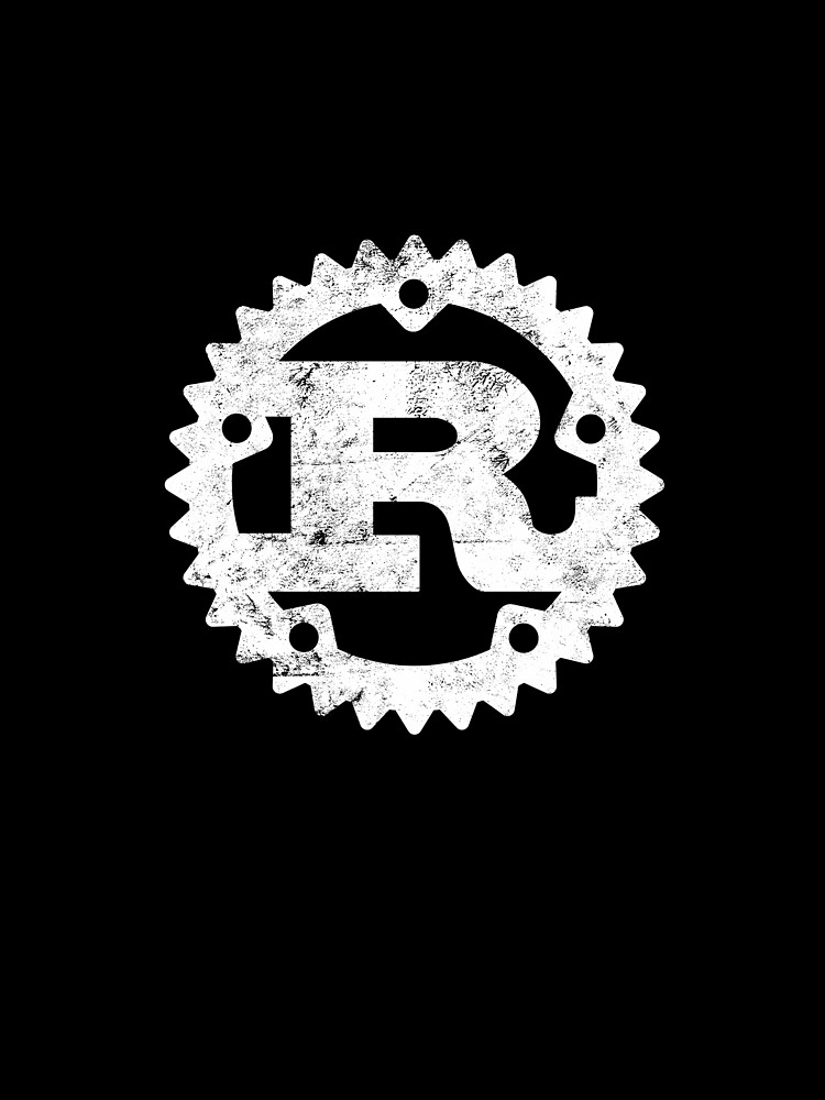 Rust Programming Logo T-Shirt Distressed Rust Programming Logo T-Shirt Distressed