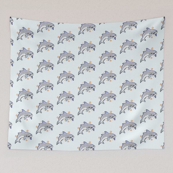 Item preview, White shark illustration  designed and sold by Artofmayara.