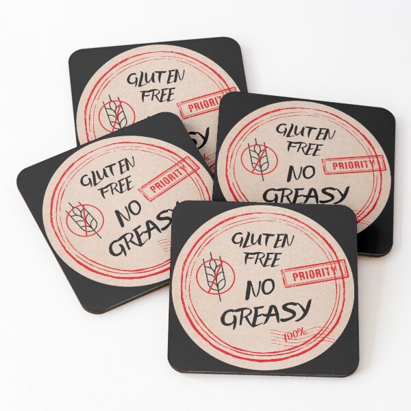 Item preview, Gluten free No greasy. Stamps for celiac disease. Food stamps designed and sold by DendaArt.