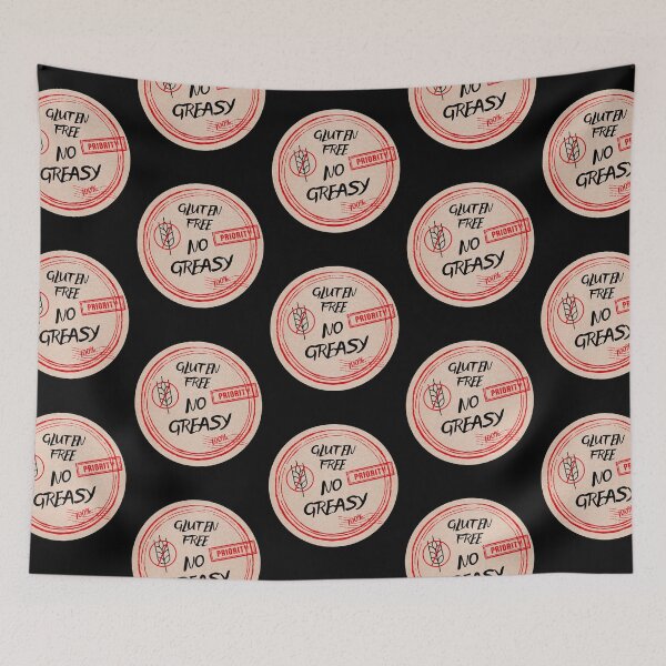 Item preview, Gluten free No greasy. Stamps for celiac disease. Food stamps designed and sold by DendaArt.
