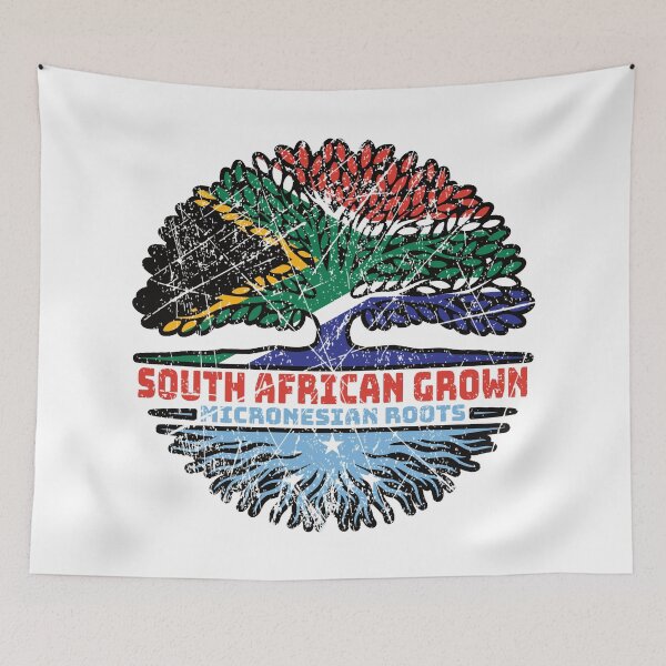 Item preview, Micronesia Micronesian South African South Africa Tree Roots Flag designed and sold by FlagX.