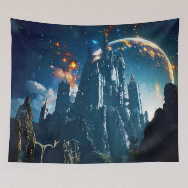 Item preview, Fortress of the Twin Moons designed and sold by AM FineArtPrints.