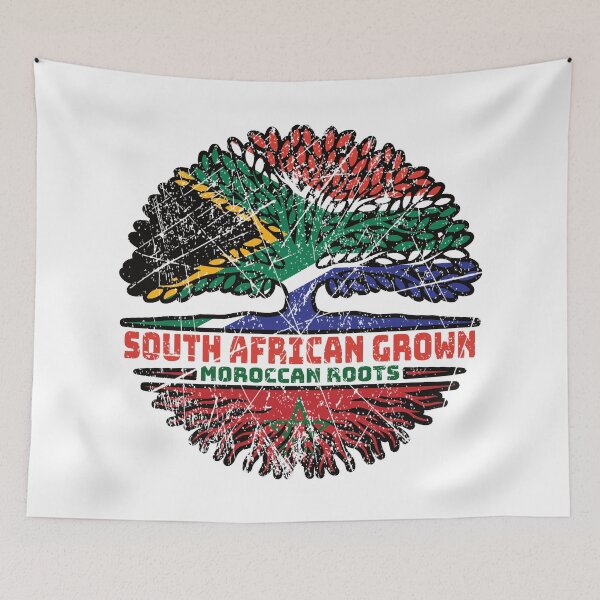 Item preview, Morocco Moroccan South African South Africa Tree Roots Flag designed and sold by FlagX.