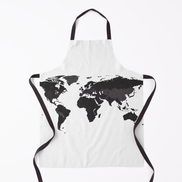 Item preview, World Map Black & White designed and sold by FocusedArt.