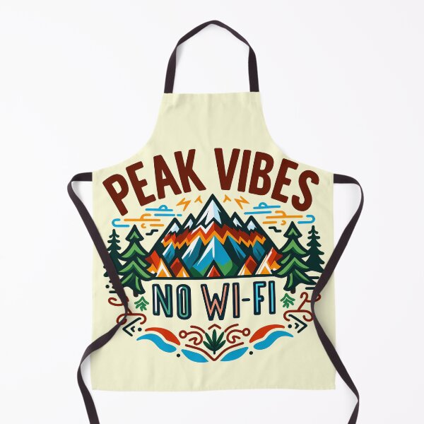 Item preview, Peak Vibes No Wi-Fi, typography designed and sold by maxmaj.