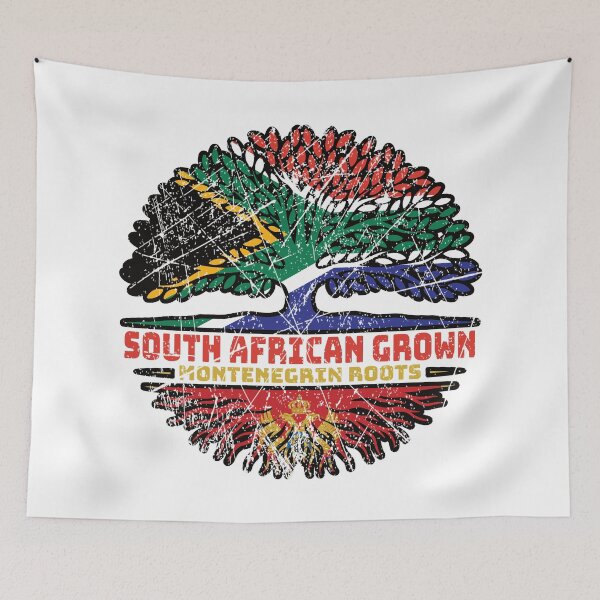 Item preview, Montenegro Montenegrin South African South Africa Tree Roots Flag designed and sold by FlagX.