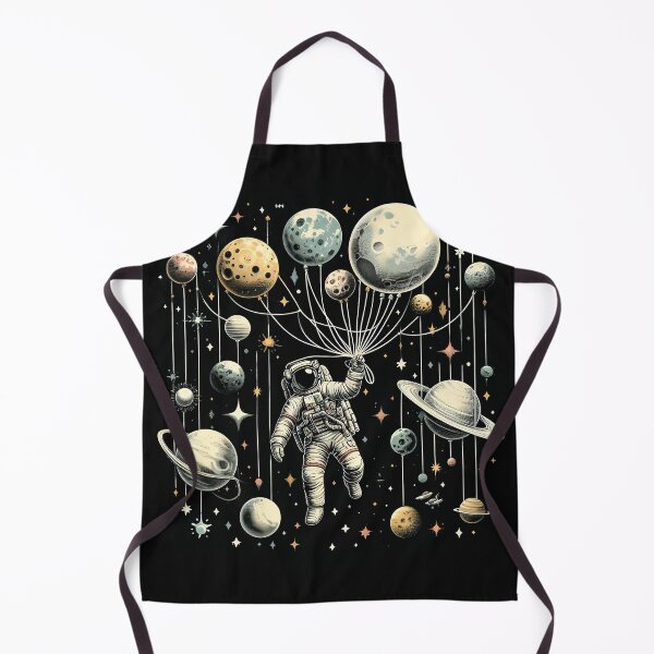 Item preview, Astronaut Balloon Planets - Vintage Space Exploration designed and sold by zoughlal.