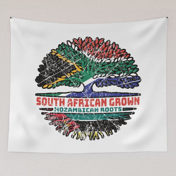 Item preview, Mozambique Mozambican South African South Africa Tree Roots Flag designed and sold by FlagX.