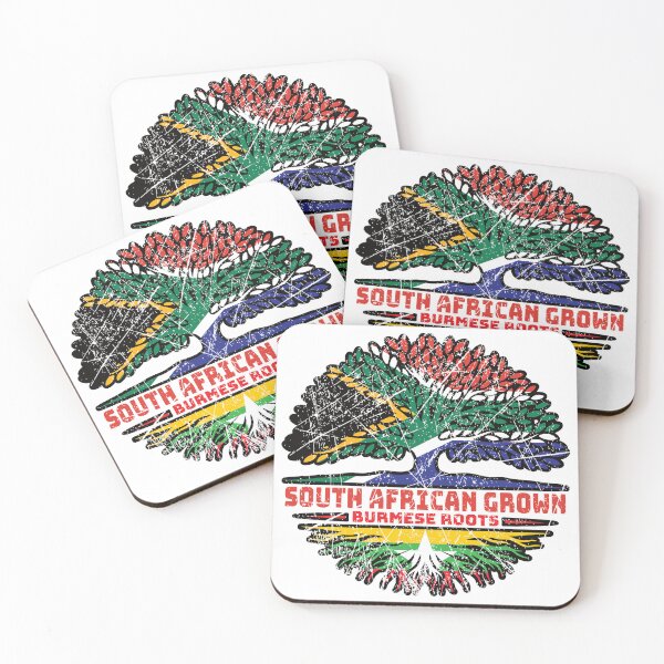 Item preview, Myanmar Burmese South African South Africa Tree Roots Flag designed and sold by FlagX.
