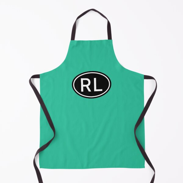 Item preview, RL Initials Monogram Oval White Letters designed and sold by Jeallan Designs.