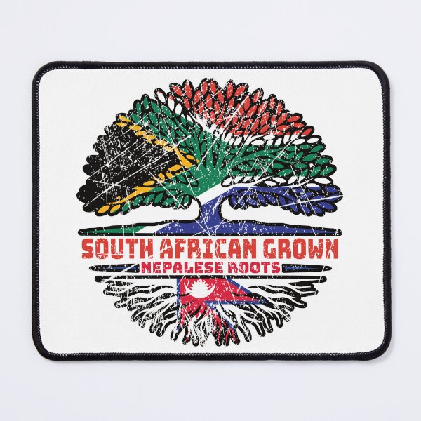 Item preview, Nepal Nepalese South African South Africa Tree Roots Flag designed and sold by FlagX.