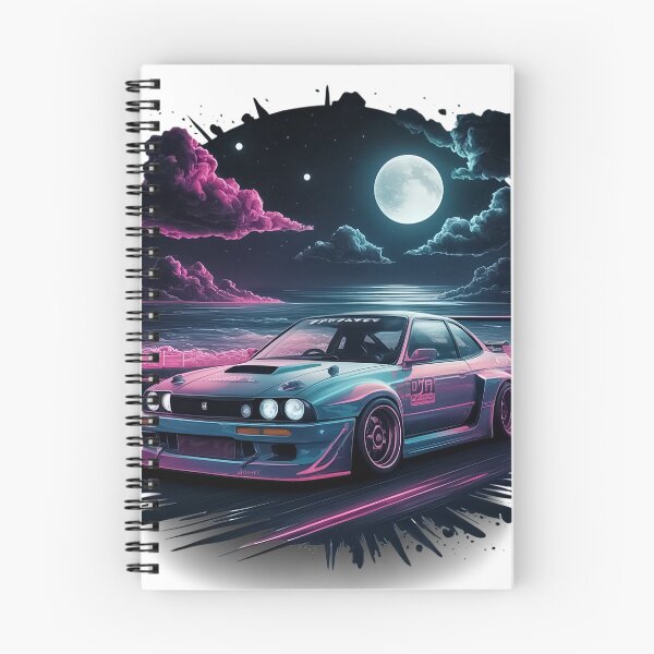 Item preview, Skyline racing car digital art project with moon designed and sold by KRStyleClub.