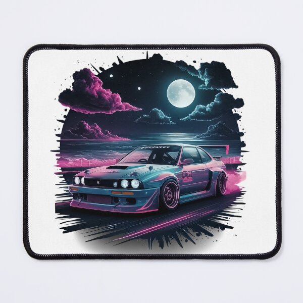 Item preview, Skyline racing car digital art project with moon designed and sold by KRStyleClub.