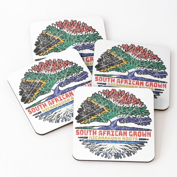 Item preview, Nicaragua Nicaraguan South African South Africa Tree Roots Flag designed and sold by FlagX.