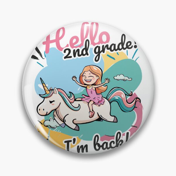 Item preview, Hello 2nd Grade! I'm back! Unicorn designed and sold by SiskinArt.