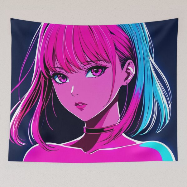 Item preview, Anime retro shades of pink designed and sold by AdultAnime.