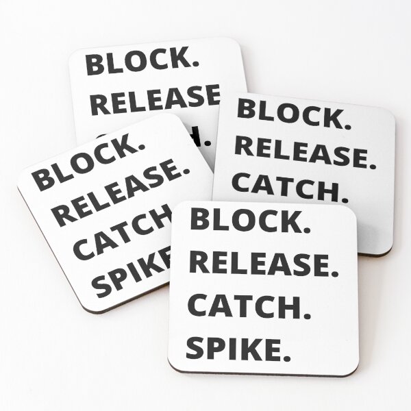 Item preview, BLOCK. RELEASE. CATCH. SPIKE. designed and sold by farhanhafeez.