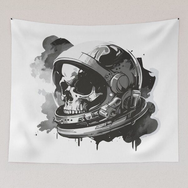 Item preview, Astronaut of Death, Cosmic Pirate skull,  designed and sold by PhotoArtMC.