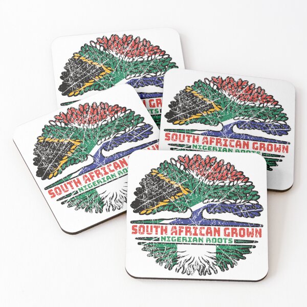 Item preview, Nigeria Nigerian South African South Africa Tree Roots Flag designed and sold by FlagX.